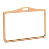 LanyardsTomorrow Aluminum Metal Horizontal Horizontal Open ID Card Holder for