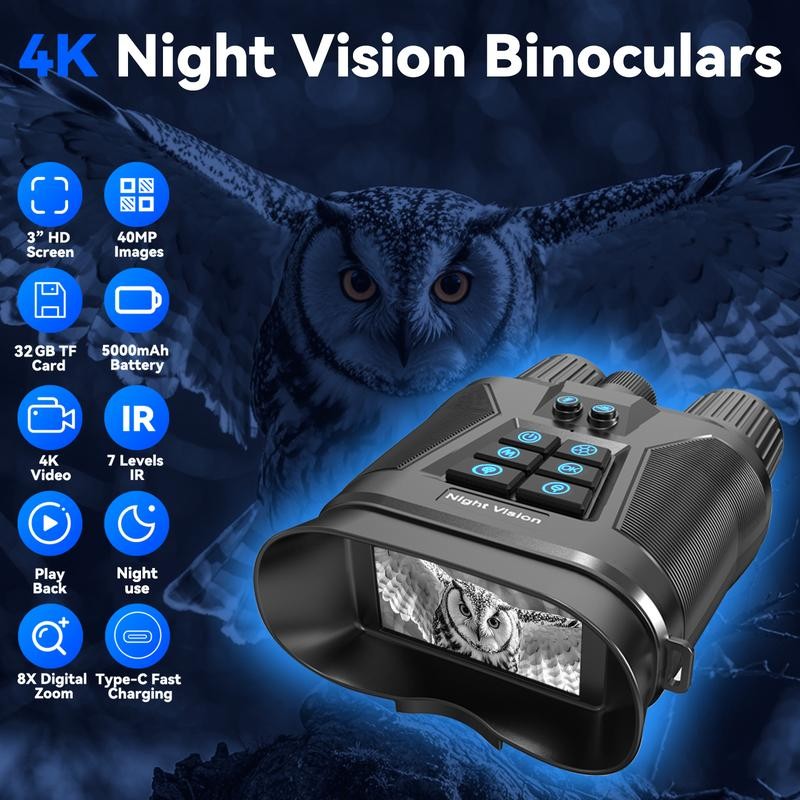 4k night vision binoculars , Full Color Night Vision Goggles,with