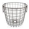 DII Metal Wire Mesh Stackable Utility Storage Bin, Small Round,