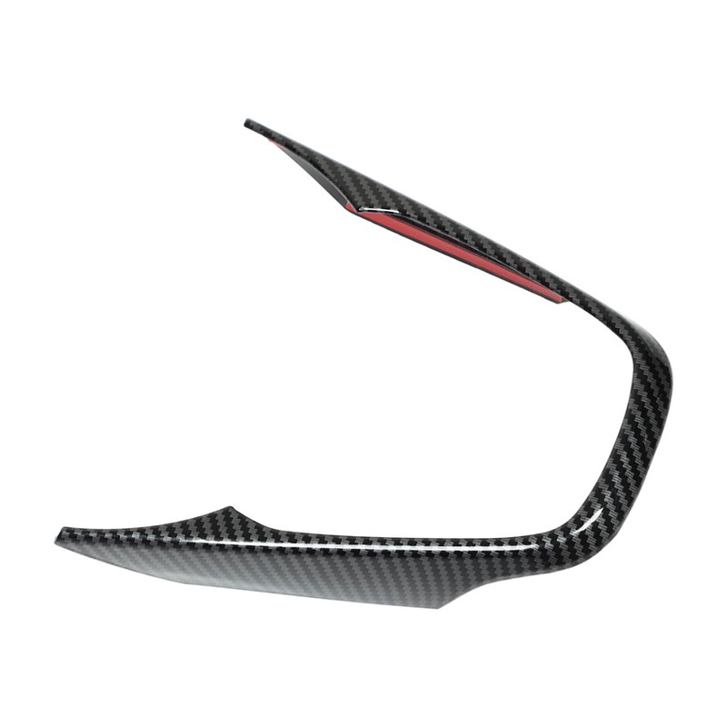 Steering Wheel V Shape Trim Panel Carbon Fiber Style Frame