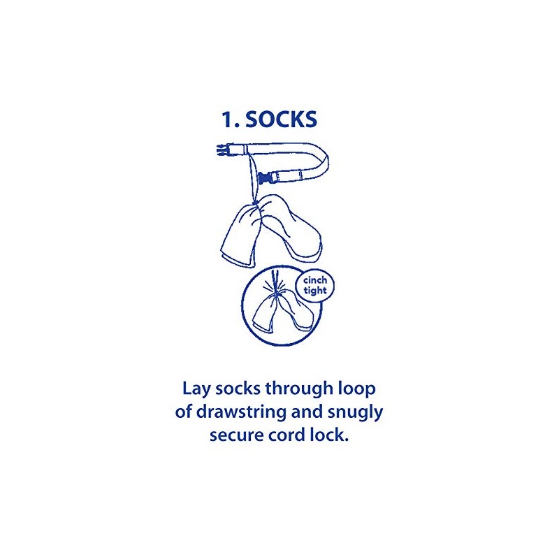 Laundry Loops with Sock Snare, Premium Grey Laundering Strap