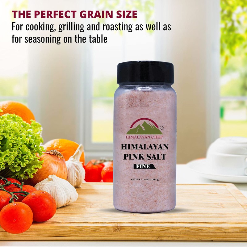 Himalayan Chef Pink Salt Shaker-12.50oz/Each, 4.68 Lbs