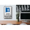 FEMER Tin Sign with German Text "Zutritt Negative Corona Test