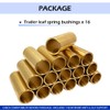 GOLKNHA 16 Pcs Leaf Spring Bushing Kit for Trailer Axle,
