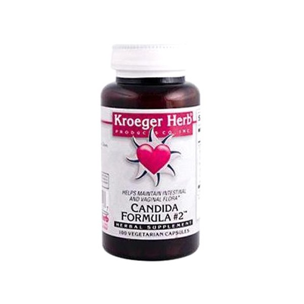 Kroeger Herb Candida Formula Number 2 Capsules, 100 Count