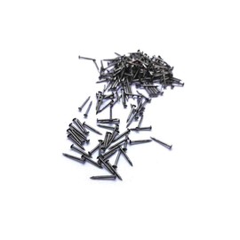 Small Nails 0.6inch for DIY Decorative Pictures Wooden Boxes Household Accessories Silver-Black Hardware Nails, 100pcs+ (Black 15mm)