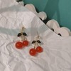 3D Cherry Dangle Earrings vivid Fruit Sweet Jewelry for Women-Stud