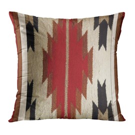 ArtSocket Set of 4 Throw Pillow Covers Native Tribal Cultural Geometric Western South Home Brown Patterns Decorative Pillow Cases Home Decor Square 18x18 Inches Pillowcases