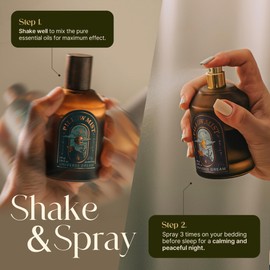 Pillow Mist - Aromatherapy Deep Sleep Spray for Linen & Bedding, Natural Essential Oils for Sleep Stress Relief, Gift for Someone Who Wants to Sleep Well - Universe Dream