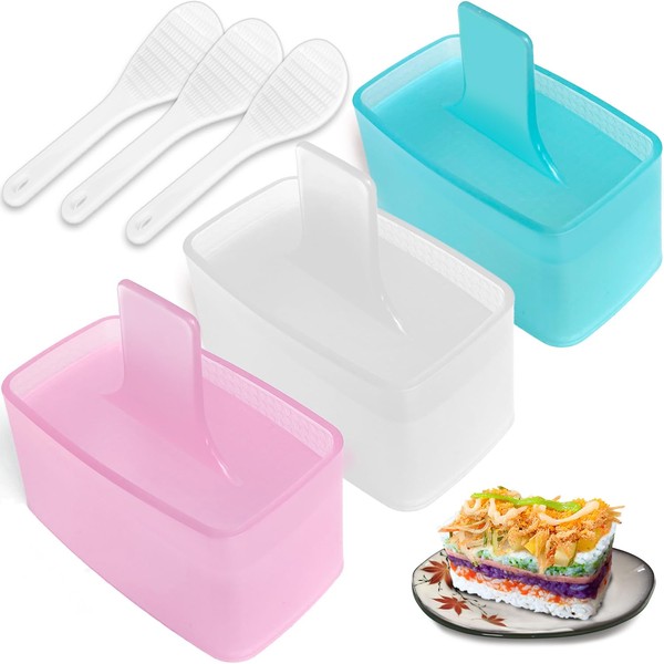 TAORISH Musubi Mold, 3 Pack Musubi Maker Press, Non-Stick Onigiri