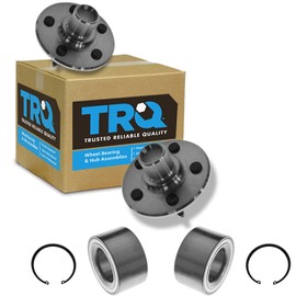 TRQ 2 Piece Rear Wheel Bearing & Hub Kit Set Compatible with 2002-2010 Ford Explorer 2002-2003 Explorer Sport 2007-2010 Explorer Sport Trac 2003-2005 Lincoln Aviator Mercury Mountaineer