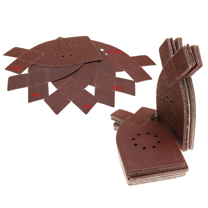 50pcs Sander Sanding Sheets Grit Sandpaper For BLACK & DECKER