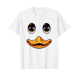 Duck Costume Face Cute Birthday Gift Funny Duck T-Shirt