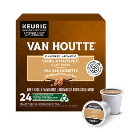 Van Houtte Vanilla Hazelnut Light Roast K-Cups Coffee Pods, 24 Count For Keurig Coffee Makers
