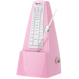 LMS Mechanical Metronome Universal Metronome for Piano Guitar Violin Drums Ukulele Track Beat and Tempo Loud Sound High Precision (Pink)