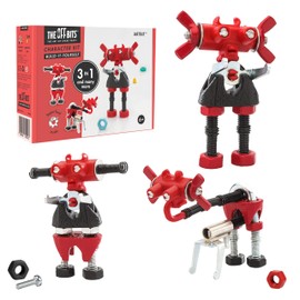 The Off Bits Toy Building Sets: ArtBit Robot Toy Model Kit for Kids 6+, Mini STEM Toys with Nuts & Bolts, Build Your Own Engineering Kit, STEM Building Toys Gifts for Boys and Girls