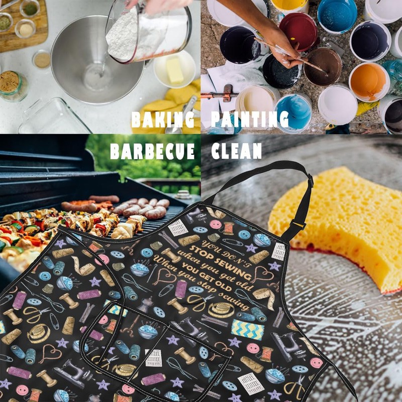 Funny Sewing Gift Sewing Apron Sewing Addicts Gift Sewing Lover