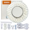 SURNIE 50ft LED Rope Lights Outdoor Waterproof, 110V Flexible Daylight