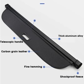 Deluden Retractable Cargo Cover Compatible with Chevy Chevrolet Blazer EV 2024 2025 Honda Prologue 2024 2025 Trunk Accessories Security Shade Privacy Screen Tonneau Luggage (Carbon Fiber Texture)