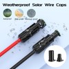 Bateria Power 100 Pairs Solar Connector Caps, IP68 Weather Resistant