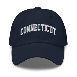 Connecticut Vintage State Athletic Style Dad hat Navy
