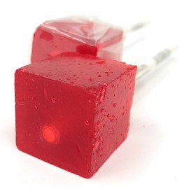 Hard Candy Cube Lollipop Suckers: Individually Wrapped Flavored Sucker Pack by Espeez - Old Fashioned Square Party Pops in Bulk - Cinnamon, 24 Count
