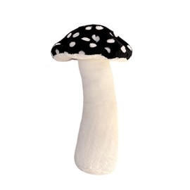 Hofun4U Mushroom Plush Pillow - 39 inch Mushroom Shaped Stuffed Long Pillow - Mushroom Plush Body Pillow - Christmas Birthday Choice Sofa Home Decoration (Black)