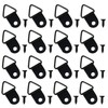 Yohong 100 Pieces Small Triangle Ring Picture Hanging Kit, Suitable