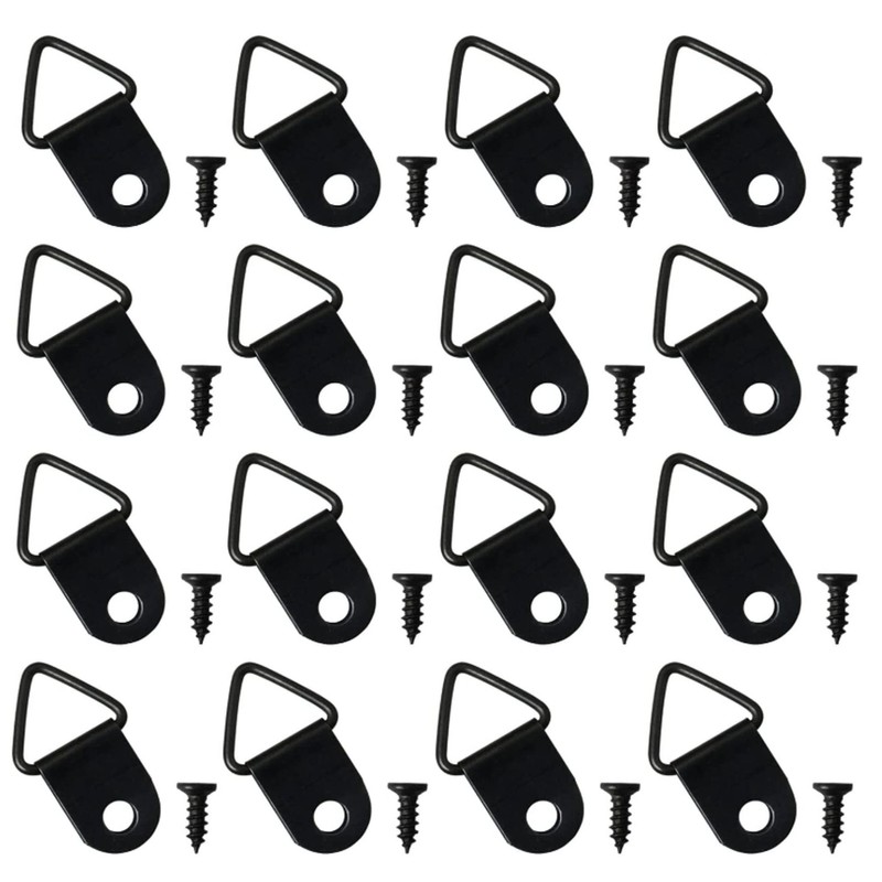 Yohong 100 Pieces Small Triangle Ring Picture Hanging Kit, Suitable