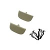 HLVEAUTO 2pcs Sun Visor Cap Clip Retainer Cover Trim Screws