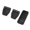 3pcs Clutch Brake Accelerator Pedal Pad Kit Rubber Black Flexible