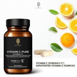 VITAMIN C PURE • 90 Kapseln • PureWay-C® • hohe Bioverfügbarkeit • vegan & glutenfrei • höchste Rohstoffqualität • Herstellung in Deutschland