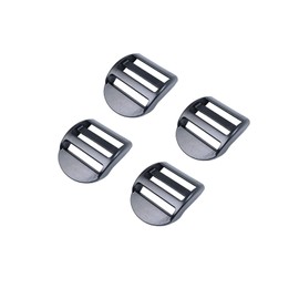 BOSWOAK Ladder Lock Slider,Heavy Duty Plastic Ladderlock Slider Adjustable Lock Ladder Slide Buckle Adjuster for Backpack, Black, 0.75in,1in,1.25in,1.5in,2inch