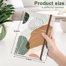 Hnogri Lined notebook, hard cover notebook for women, 160 pages thick paper, medium 5.7 x 8.4 inches, A5 drawing notebook for writing, notes, work, school and office use.