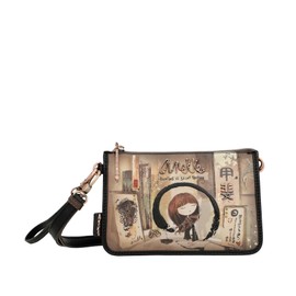 Anekke - Women's Shoulder Bag – Leather Crossbody Bag for Women with Adjustable Strap, Hand Handle and Shōen Zipper Closures – Women's Accessories and Accessories – Measures 21 x 14 x 4 cm,