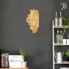 Totally Bamboo Destination Illinois State Shaped Serving and Cutting Board,