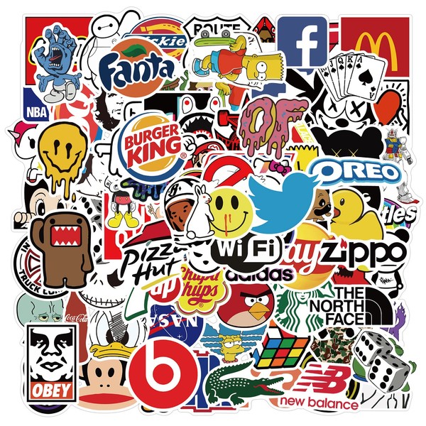 100-Piece Sticker Set, Waterproof Stickers, Sticker Pack, Decals, Suitable for
