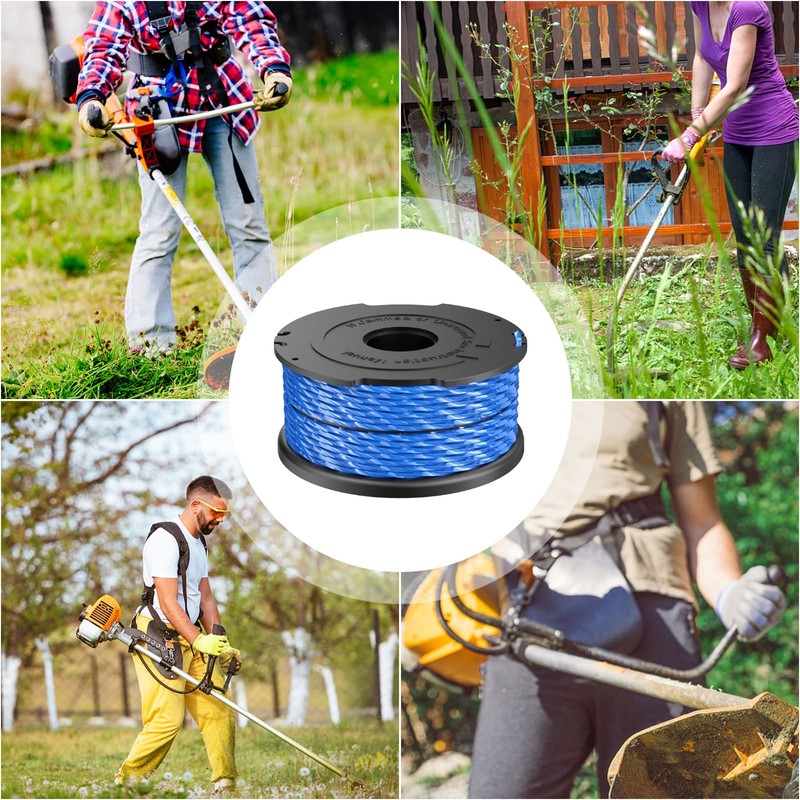 Line String Trimmer Replacement Spools, 1.65mm 12.2m Spool lines Compatible
