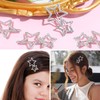 Mabor 4Pcs Silver Star Hair Clips, Hollow Star Barrettes Y2k