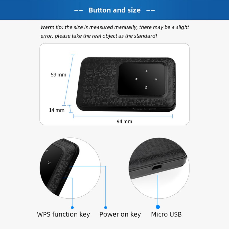 4G LTE Mobile WiFi Hotspot 10 User Connections Fast Internet