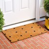Calloway Mills Black Polka-Dots Doormat (17" x 29")