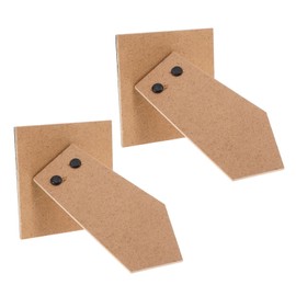 Garneck 2pcs Easel Back Photo Frame DIY Photo Frame Supplies Vertical Photo Stand Cardboard Easel Back Picture Frame Backing Board Backing Board for Photo Light Brown Wood