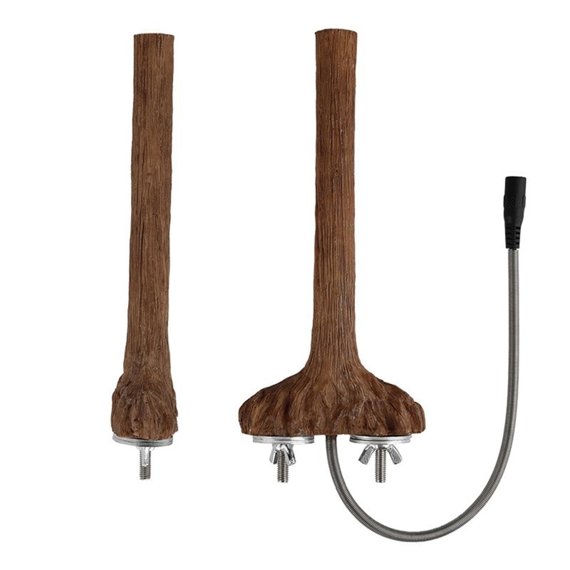 Fenteer Heated Bird Perch Parrot Stand Adjustable Cage Accessories, Resin