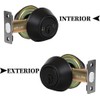 Double Keyed Deadbolt Lock - Keyed on Both Sides, 2-Way