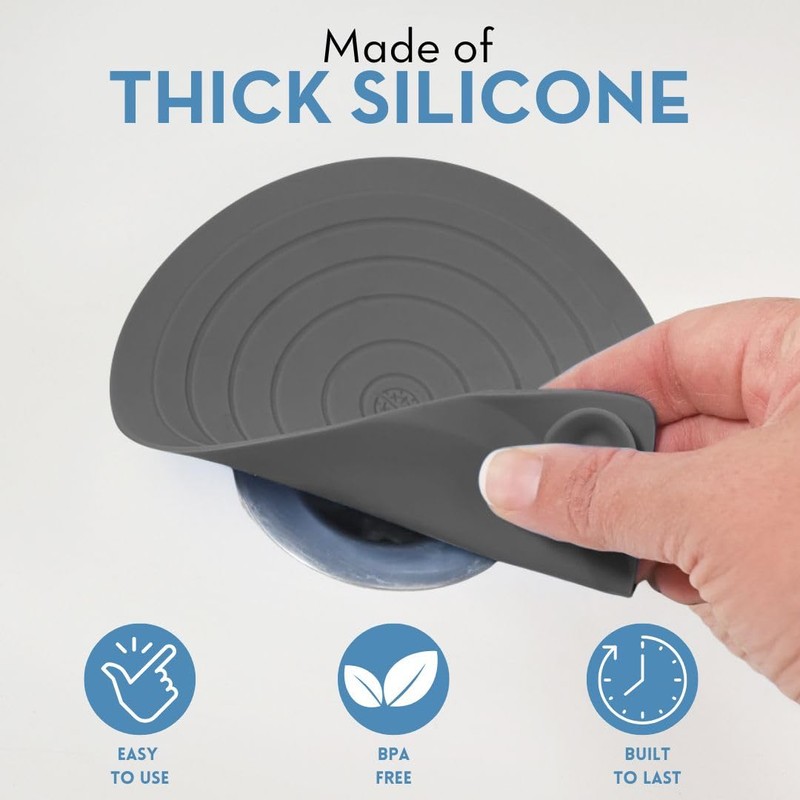 Drain Stopper for Bathtub, Sink & Shower – StopRing 5.12"