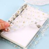 JIHUOO A6 Daisy Clear Ring Binder Cover Ring Binder Notebook
