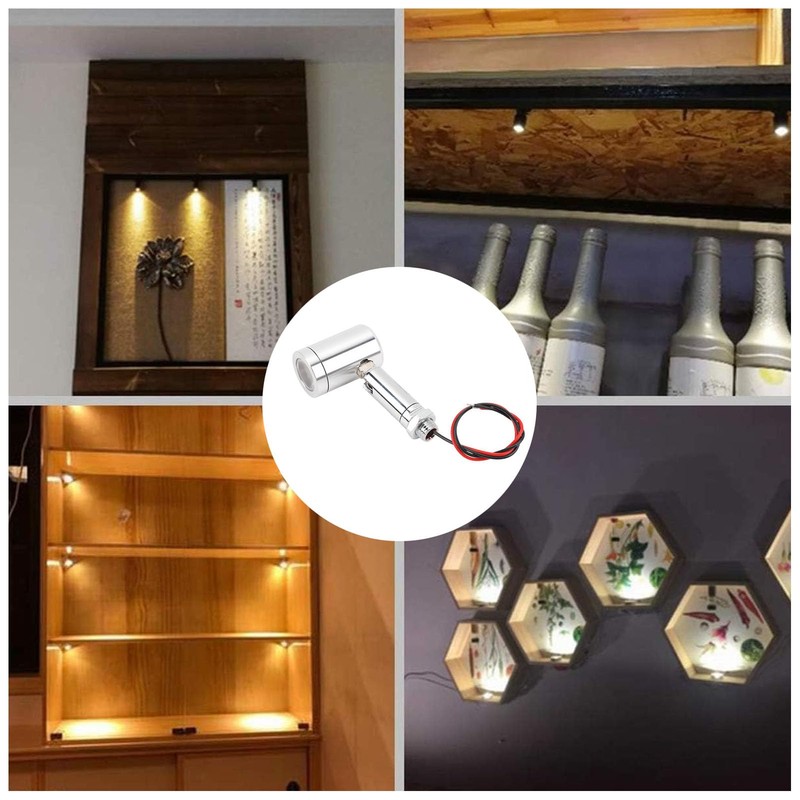 VELATEMOR 2 Pcs LED Spotlight, Mini Indoor Accent Up Lights