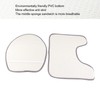 3 PCS Bathroom Mat Set Stone Embossed Toilet Lid Cover