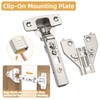 Furniware 50 Pack Full Overlay Soft Close Cabinet Hinges, Speed
