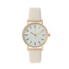SZJhongfeng Women's Delicate Leather Gold Wrist Quartz Watch, Beige Leather Strap, 3 Hands, Analog Quartz Watch with Dial, Reloj para Mujer.